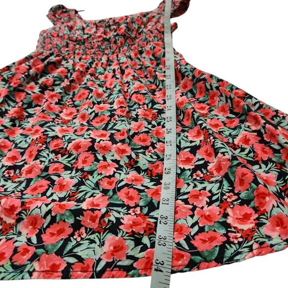 Old Navy Dress Size Medium Floral Print On/Off Shoulder Ruffle.  New - Picture 8 of 10
